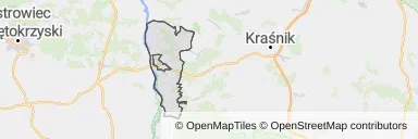 Mapa z zaznaczonym Annopolu