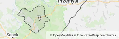 Mapa z zaznaczoną Birczy