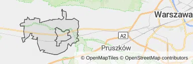 Mapa z zaznaczonym Błoniu