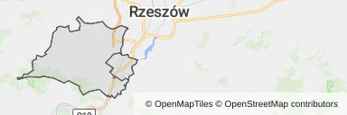 Mapa z zaznaczoną Boguchwale