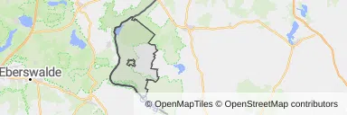 Mapa z zaznaczoną Cedyni