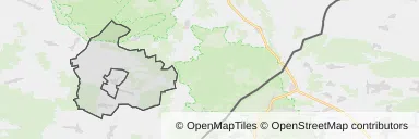 Mapa z zaznaczonym Cieszanowem