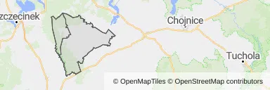 Mapa z zaznaczonym Czarnem