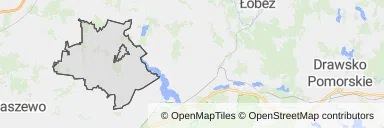 Mapa z zaznaczoną Dobrej