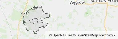 Mapa z zaznaczonym Dobrem