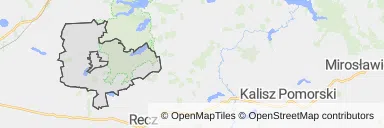 Mapa z zaznaczonym Dobrzanami