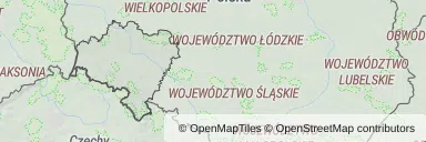 Mapa z zaznaczonym województwem dolnośląskim