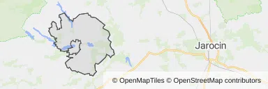 Mapa z zaznaczonym Dolskiem