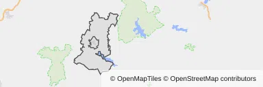 Mapa z zaznaczonym Drawsku Pomorskim