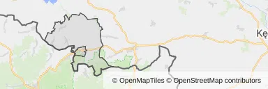 Mapa z zaznaczonym Głuchołazami