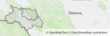 Mapa z zaznaczoną Głuszycy