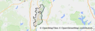 Mapa z zaznaczonym Gniewem