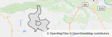 Mapa z zaznaczonym Gołańczy