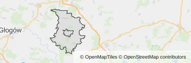 Mapa z zaznaczoną Górze