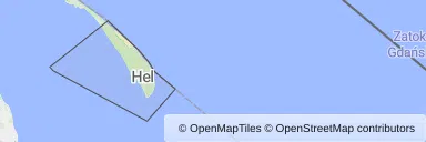 Mapa z zaznaczonym Helu