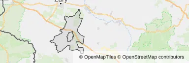 Mapa z zaznaczoną Iłowej