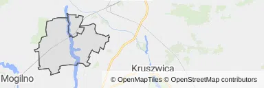 Mapa z zaznaczonym Janikowem