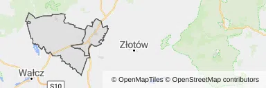 Mapa z zaznaczonym Jastrowiu