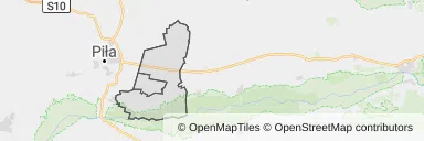 Mapa z zaznaczonym Kaczorami