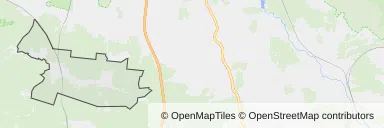 Mapa z zaznaczonym Kaletami