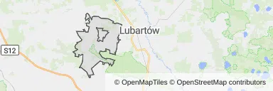 Mapa z zaznaczoną Kamionką