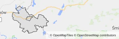 Mapa z zaznaczoną Kargowej