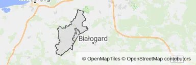 Mapa z zaznaczonym Karlinem