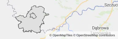 Mapa z zaznaczoną Kazimierzy Wielkiej