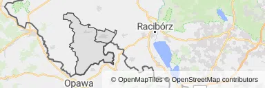 Mapa z zaznaczonym Kietrzem