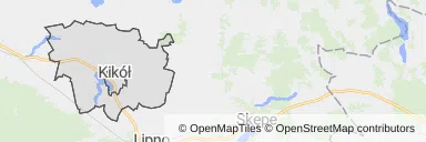 Mapa z zaznaczonym Kikole