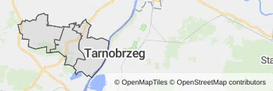 Mapa z zaznaczonym Koprzywnicy