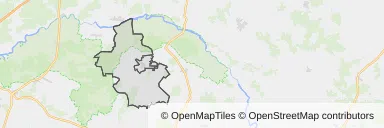 Mapa z zaznaczonym Kosowie Lackim