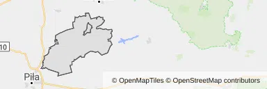 Mapa z zaznaczoną Krajeńką