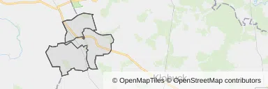 Mapa z zaznaczonymi Krzepicami