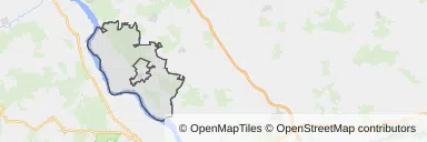 Mapa z zaznaczonymi Maciejowicami