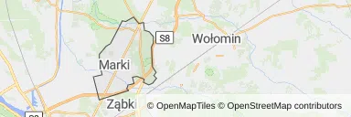 Mapa z zaznaczonym Markami