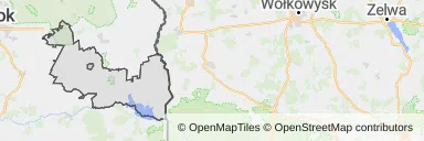 Mapa z zaznaczonym Michałowem