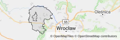 Mapa z zaznaczoną Miękini