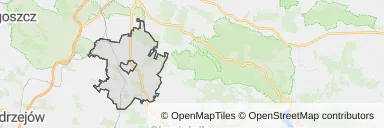 Mapa z zaznaczonym Morawicy