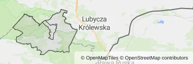 Mapa z zaznaczonym Narolu