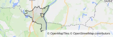 Mapa z zaznaczonym Nowem