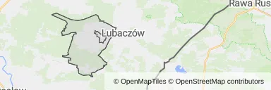 Mapa z zaznaczonymi Oleszycami