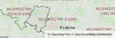 Mapa z zaznaczonym województwem opolskim