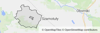 Mapa z zaznaczonym Ostrorogiem