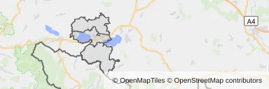 Mapa z zaznaczonym Otmuchowem