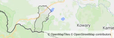 Mapa z zaznaczonymi Piechowicami