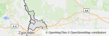 Mapa z zaznaczonym Pieńskiem