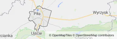 Mapa z zaznaczoną Pile