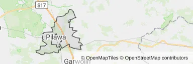 Mapa z zaznaczoną Pilawem