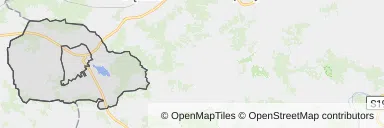 Mapa z zaznaczonym Pilźnem